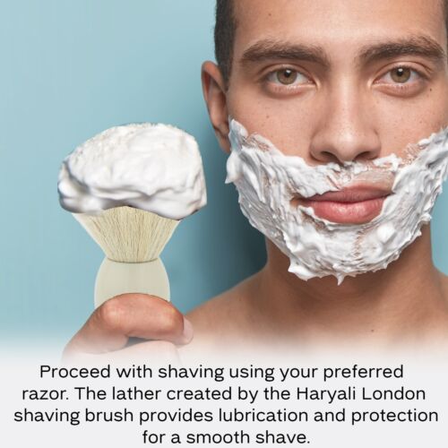 Men's Shaver Brush Fantastic Shaver Brush 100% Real White Roof Hair - Picture 7 of 10