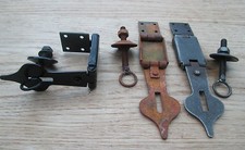 FOLDING HASP & STAPLE Safety hasp Door Latch Lock For Blanket Box Chest etc