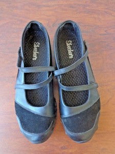 skechers mary jane black