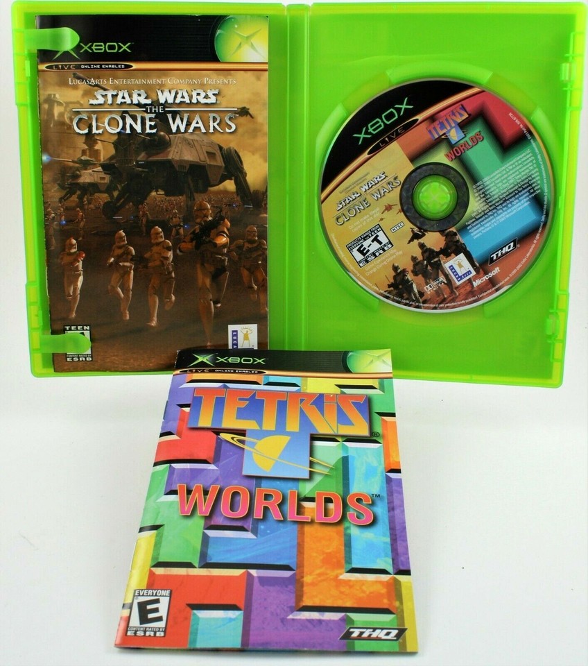 Star Wars Clone Wars & Tetris Worlds Combo Pack (Renewed) For Xbox - Two Games In One