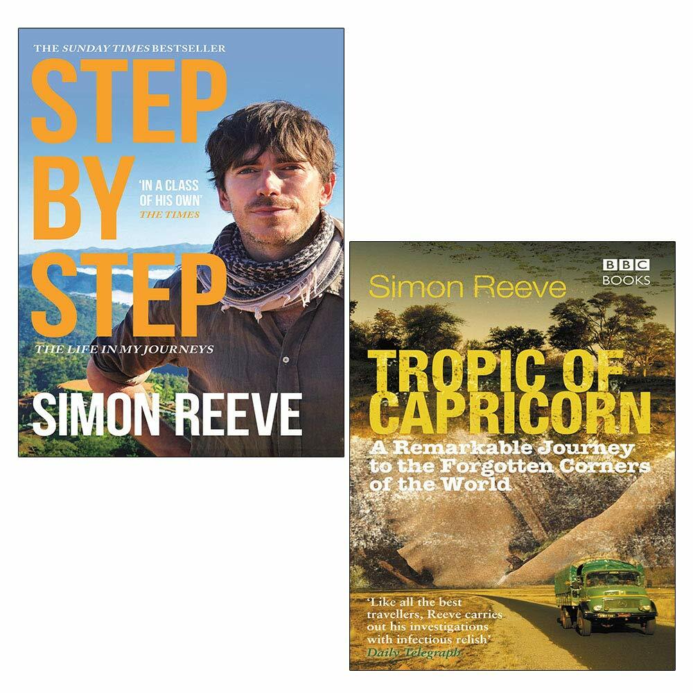 Simon Reeve 2 Books Collection Set(Step By Step, Tropic of Capricorn) PB NEW