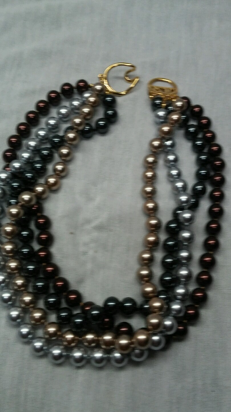 Classy  statement Vtg. KJL Kenneth Jay Lane multi… - image 3