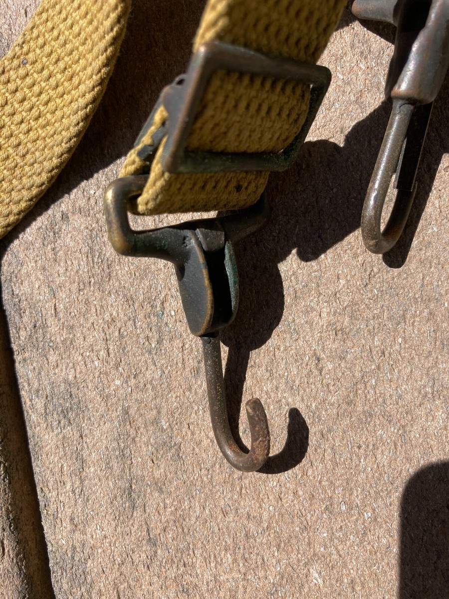 ORIGINAL WWII US Army M1936 MUSETTE BAG w/ Strap Field Gear