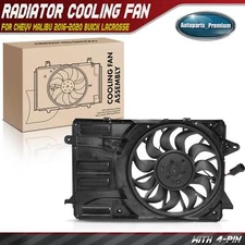 New Single Engine Radiator Cooling Fan w/ Shroud Assembly for Chevy Malibu Buick