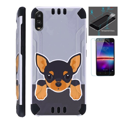 COMBAT For TCL A2 A2X A1 Phone Case Cover +TEMPERED GLASS SCREEN PROTECTOR Q17 - Zdjęcie 6 z 25