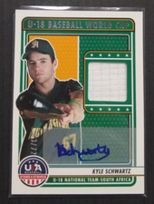 2023 USA Baseball Stars & Stripes Kyle Schwartz Jersey Auto #ed 63/72 