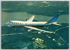Airplane Postcard Sabena Belgian World Airlines Boeing 747 Jumbo Jet GC41