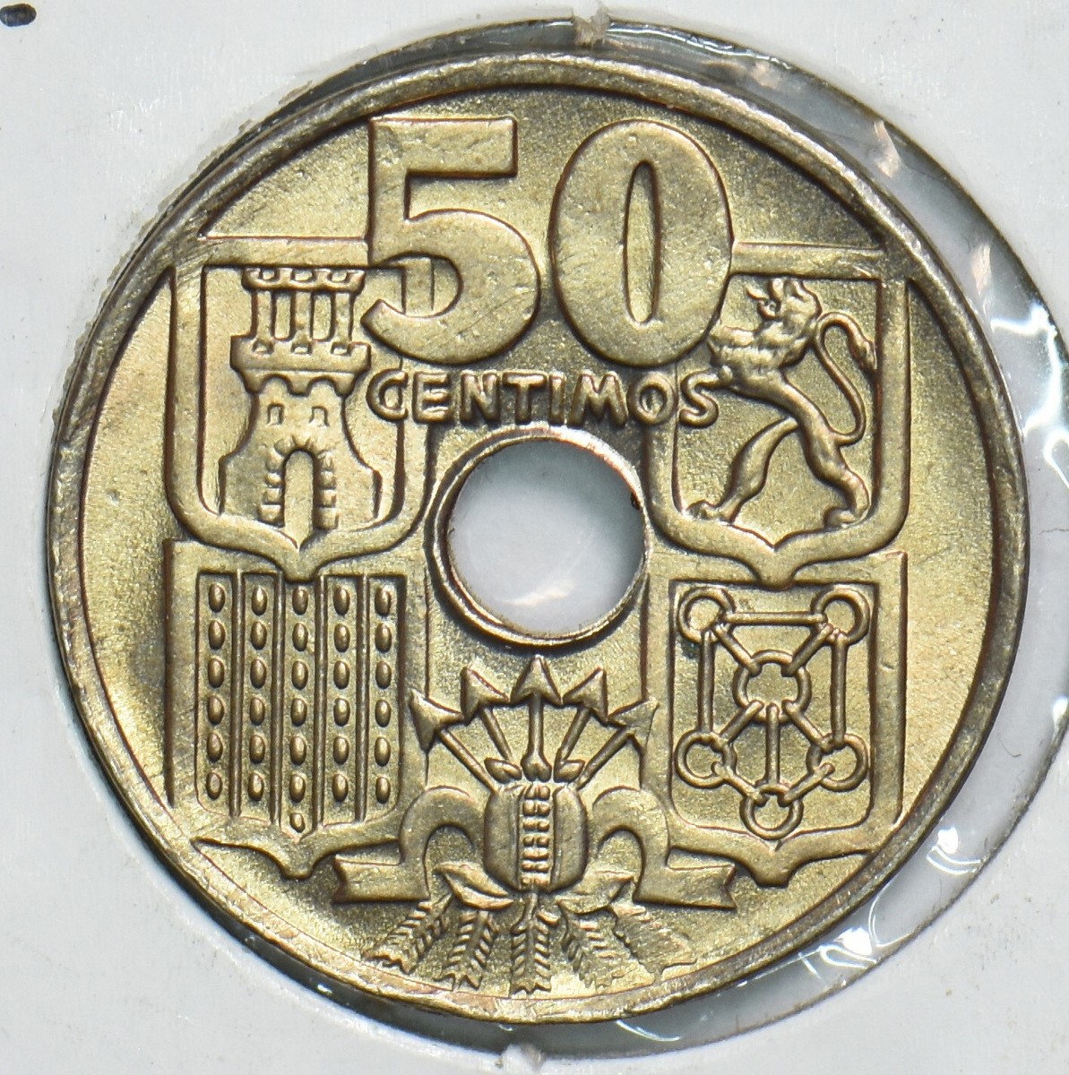 Spain 1949 50 Centimos 299100 combine shipping | eBay
