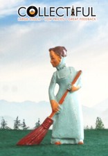 MANOIL VINTAGE LEAD FIGURE - M163 41/35 WOMAN SWEEPING WITH BROOM 1038