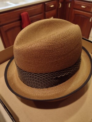 Vintage Resistol Sabre Bark XL Size 7 Men's Homberg Style Hat