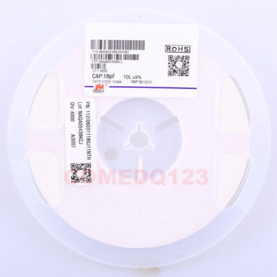 4000PCS/Reel 0603 18pF 200V NPO/C0G ±5% 0603CG180J201NT FH Ceramic Capacitor #E7