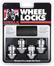 Gorilla Wheel Locks Chrome 14mm x 1.50 Factory Style Bulge Acorn 14x1.5 96641DX