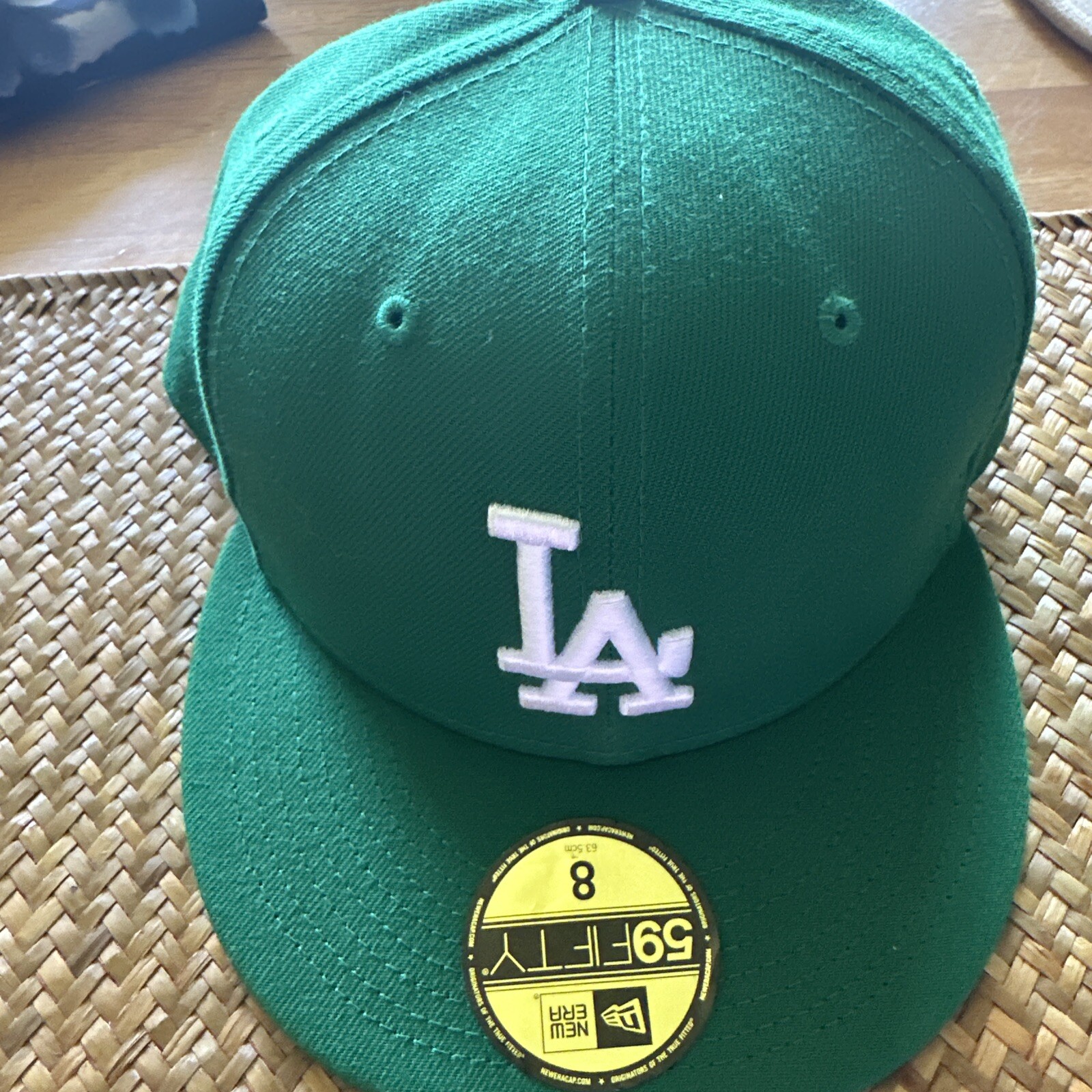 New Era MLB 59Fifty Fitted Baseball Cap Hat, green, brand new eBay