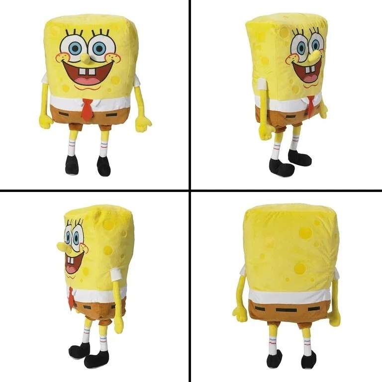 Bob Esponja Niños Ropa de Cama Super Suave Peluche Acurrucarse Almohada Amigo 25" Foto 3 de 4