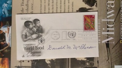 WWII Ace Ens. DONALD M. MCPHERSON, USN 5Vs VF-83 Signed FDC