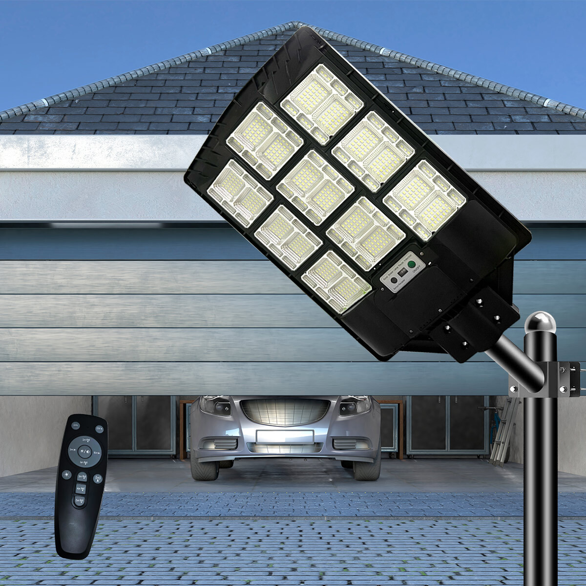 1000W Solar Street Light Outdoor Waterproof IP67 Motion Sensor Road Lamp