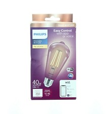 Philips WiFi Light Bulb Wireless 40W LED, WiZ Connected, Dimmable Soft White