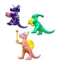 Dinosaur Cake Topper 3 pc Marching Band Toy Cake Topper Dino Figures Ankyo