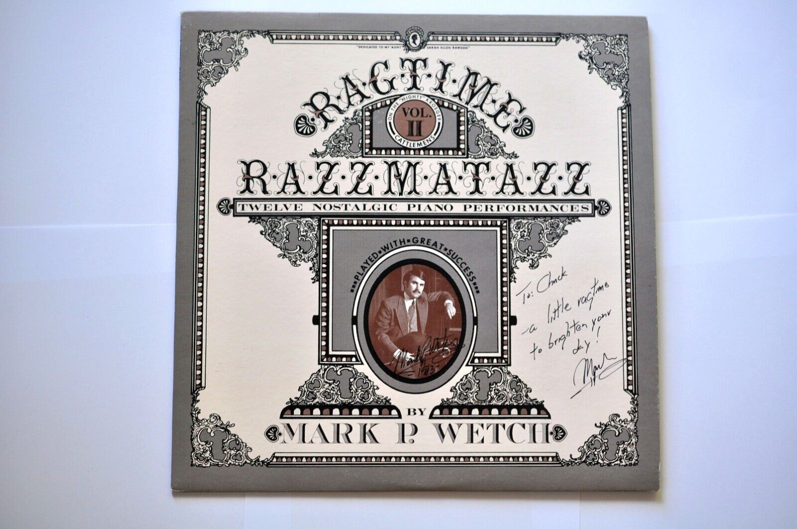 Wilson Audio Ragtime Razzmatazz Vol. II Mark P. Wetch TAS list autographed Vol 2