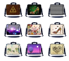 15.6 Inch Laptop Bag w Side Pocket & Shoulder Strap for 15" 15.6" size computer