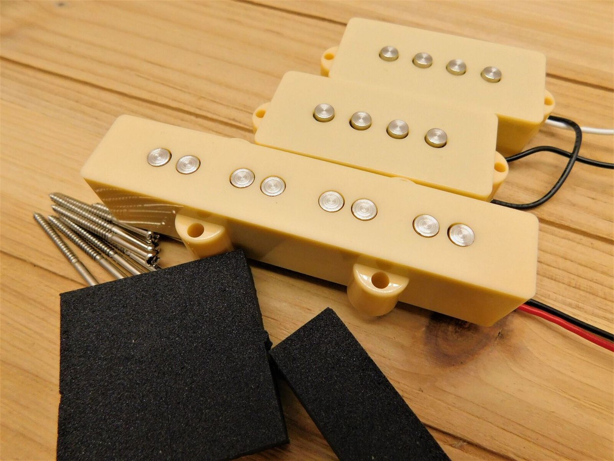 Set Pickup Per Basso Precision PB – Ceramica, Copertine Bianche – Guitar Madness - Foto 2