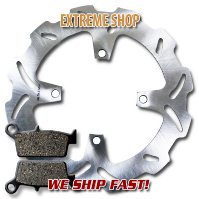 Rear Brake Rotor+Pads for Kawasaki KX250F KX450F XC (2006-2023) KLX450 R (08-12)