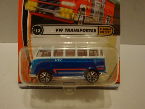 Matchbox Highway Heroes VW Transporter Bus Card #12 1:64 Diecast C17-311 - Picture 2 of 11