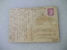GERMAN FLOWER POSTCARD,HITLER STAMP. — photo 2