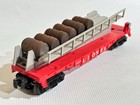 LIONEL POSTWAR UNRUN 6343 BARREL CAR W/ SIX STAINED BARRELS UNCRACKED RAILING LF — photo 10