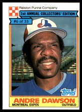 Andre Dawson 1984 Topps Cereal Series #6 Expos MLB READ FREE SHIP AutographDen