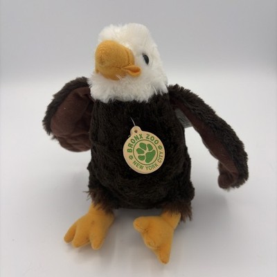 Wild Republic Cuddlekins Bald Eagle 8  Plush Bronx Zoo NYC Stuffed Bird NWT