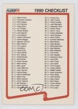 1990 Fleer Update Box Set Checklist #U-132 0nr3