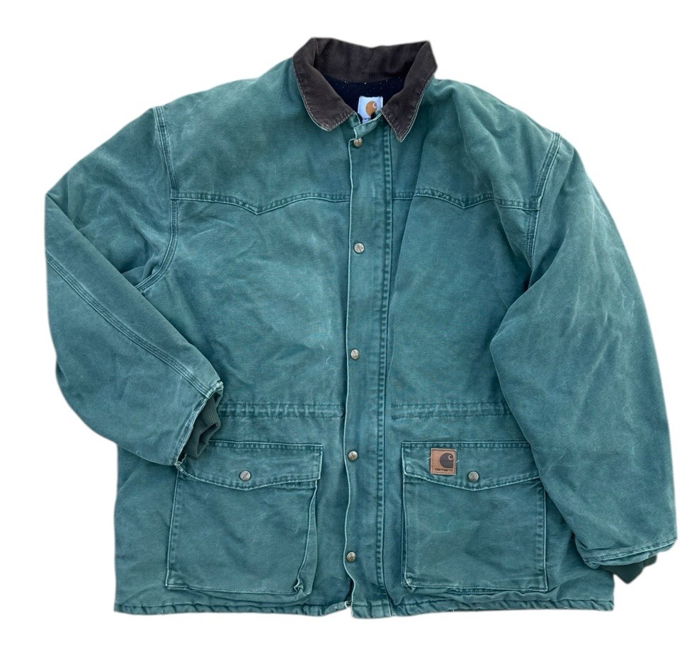 Carhartt Jacket Lined Coat Work Wear Barn  Men’s Green SEE PICS FOR SIZING