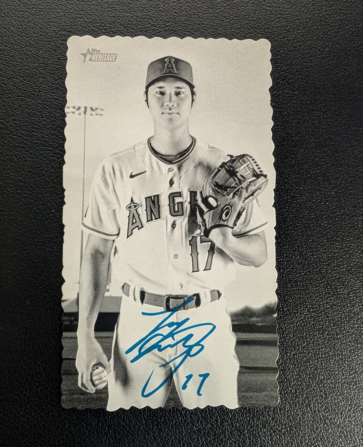 Shohei Ohtani #DB-10 Baseball Cards 2023 Topps Heritage 1974 Deckle Edge trading card — raw and PSA graded price guide