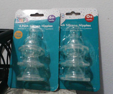 Silicone Nipples Gentle Steps - Age 6 months 0 months TWO 3-Packs