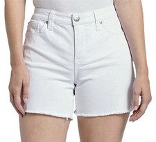 Seven7 Women's 5" Fray Hem Mid Rise Comfortable Denim Weekend Short 8 MSRP 59