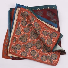 Vintage Handkerchief Paisley Pocket Square Men's Chest Business Suit Accessories