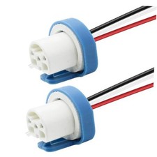 2PCS Headlight Wiring Harness 9007 Compatible with 9004 HB1 HB5 3 Pin Ceramic