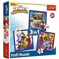 Puzzle 3W1 PająKi I Dinozaury Trefl - Trefl