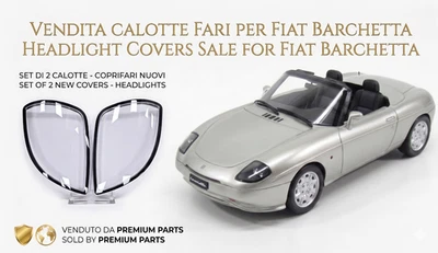 Calotte Fari / outer transparent Headlight Cover Fiat Barchetta 1995-2005 DX+SX - Bild 1 von 4