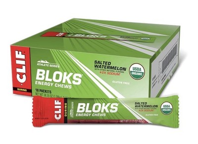 Clif Bar Bloks Athlete Series Organic Salted Watermelon Energy Chews 18ct Box