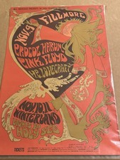 Pink Floyd Fillmore 1966 Poster First Print Mouse Kelley Psychedelic