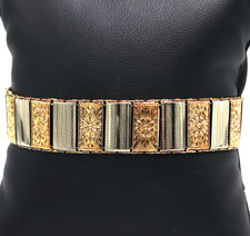 Bracciale antico in oro massiccio 18K vintage anni '20 da donna Made in Italy