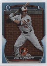 2023 Bowman Draft Chrome Sky Blue Refractor Jake Cunningham #BDC-198 0z0v