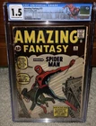 Marvel Comics Amazing Fantasy #15 (1962) CGC 1.5 Stan Lee/Steve Ditko Spider-Man