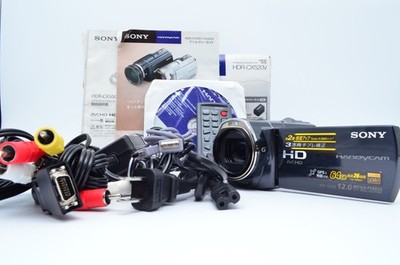 MINT SONY HDR-CX520V NIGHTSHOT Full HD Handycam GPS 64GB Japan w/Box Tested