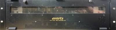Evertz 7700FR-C Multriframe with 4x 7742DLY-HD 2x 7767VIP4-HSN 1x 7700FC cards