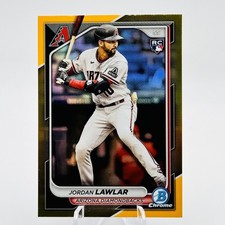 JORDAN LAWLAR Rookie /50 True Gold Refractor  #55 2024 Bowman (RC) Diamondbacks