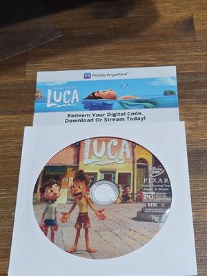 Luca (DVD, 2021) Disney (Disc Only W/ Digital) 