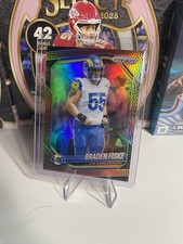 2025 Panini Prizm - Braden Fiske Pigskin /180 #144 | Los Angeles Rams🚨